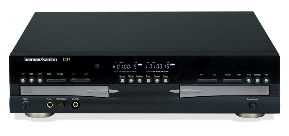 CDR 2 - Black - 2-Drawer CD-R & CD-RW Player/ Recorder - Hero